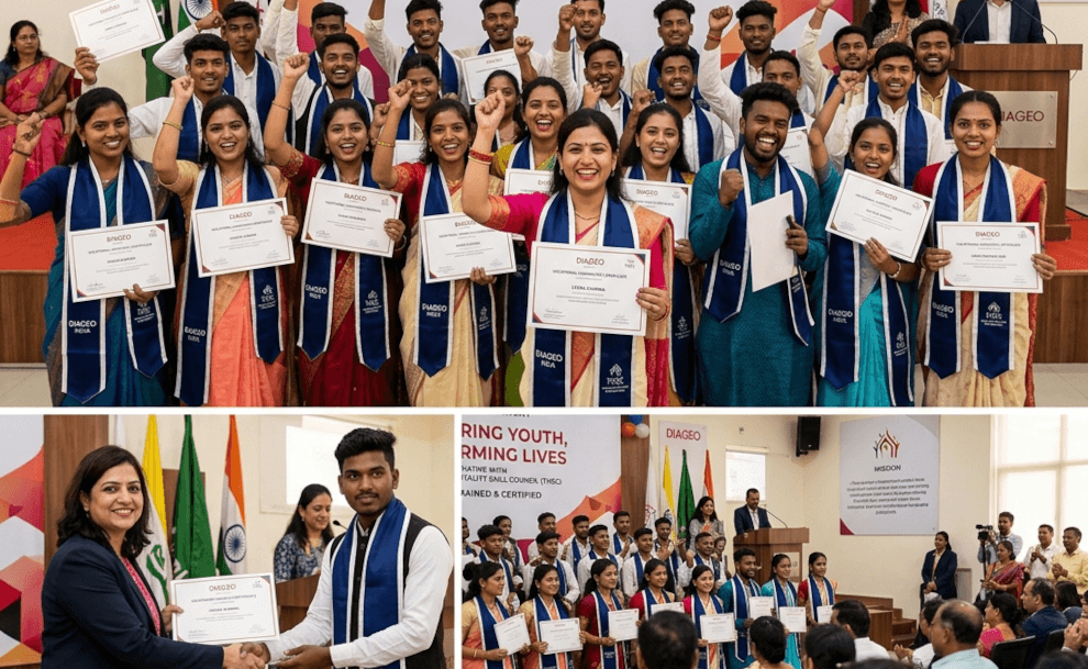 Diageo India Trains 300 Youth via ‘Learning for Life’ Program